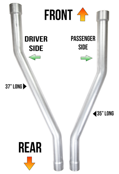 2011+ Dodge Durango or Grand Cherokee 5.7 Muffler Replacement For AWD (304 Stainless Steel)