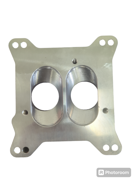 #1 Chevy TBI Onto Holley Edelbrock 4 Barrel Intake Manifold 1.7 Adapter 4 Bolt Scratch And Dent
