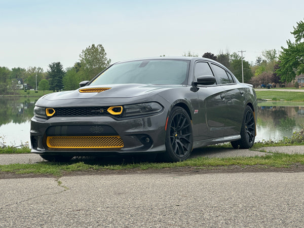 2015-2023 Dodge Charger SRT OEM Color Match Lower Grille And Upper Grill Intake bezels
