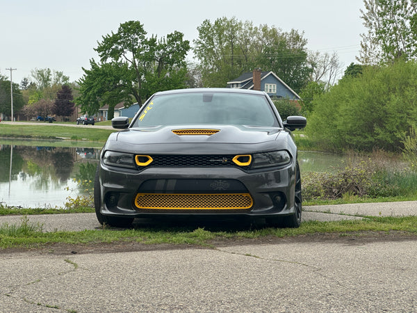 2015-2023 Dodge Charger SRT OEM Color Match Lower Grille And Upper Grill Intake bezels