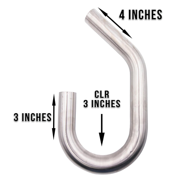 1.5" OD 180 and 45 Degree Combo Mandrel Bend 304 Stainless Steel