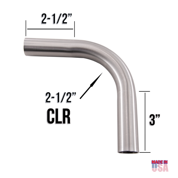 1" OD 90 Degree Mandrel Bend 304 Stainless Steel