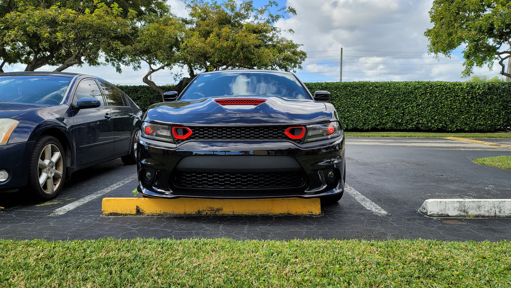 For 2015-2023 Dodge Charger Redeye Style Black Center Hood Air