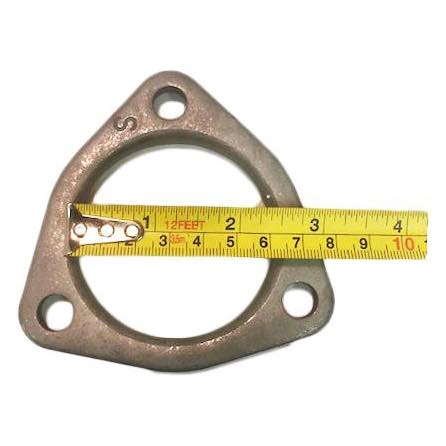 3 Bolt 2-1/2" to 2-3/4" Flat Triangle Flange