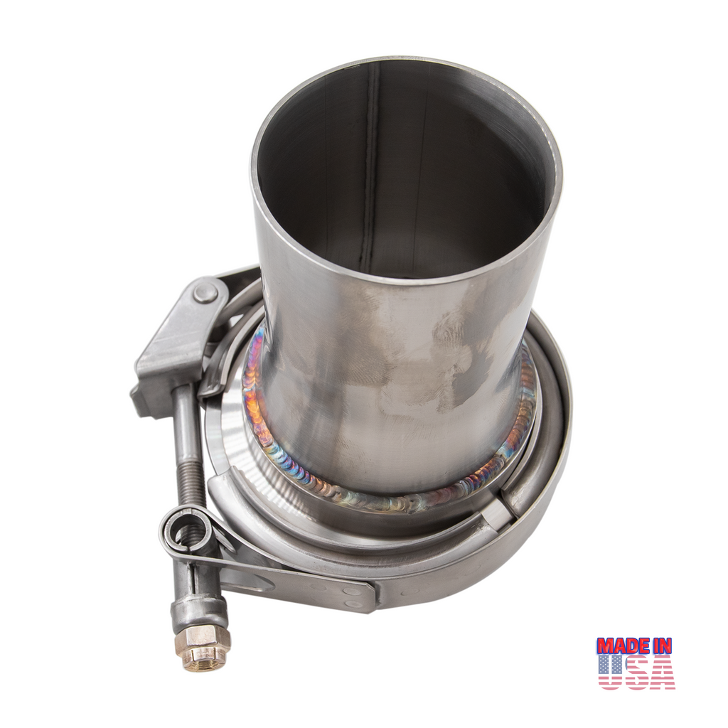 Maxhanest 3" ID To 4" Exhaust Pipe Connector – Stainless Steel Reducer Adapter, Silver