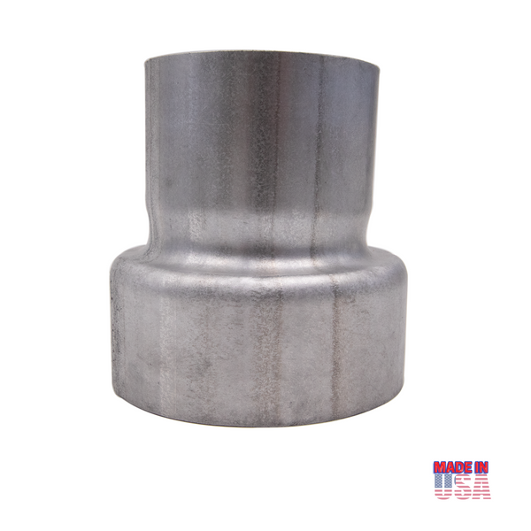 Reducer Pipe Adaptor 3" ID to 4" ID Aluminized Steel