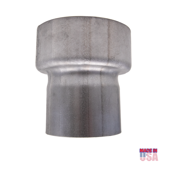 Reducer Pipe Adaptor 3" ID to 4" ID Aluminized Steel