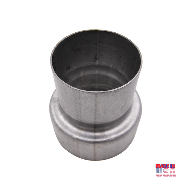 Reducer Pipe Adaptor 3" ID to 4" ID Aluminized Steel