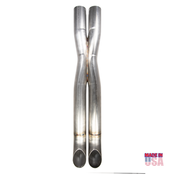Drag Strip X-Pipe With Turn Downs