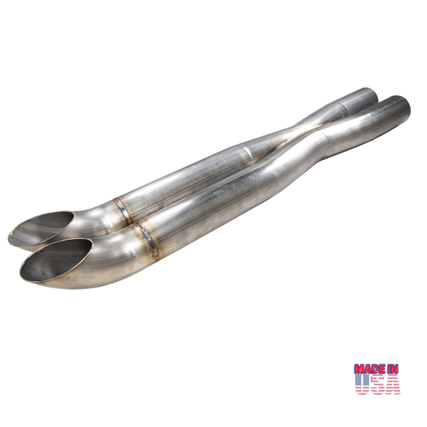 Drag Strip X-Pipe With Turn Downs