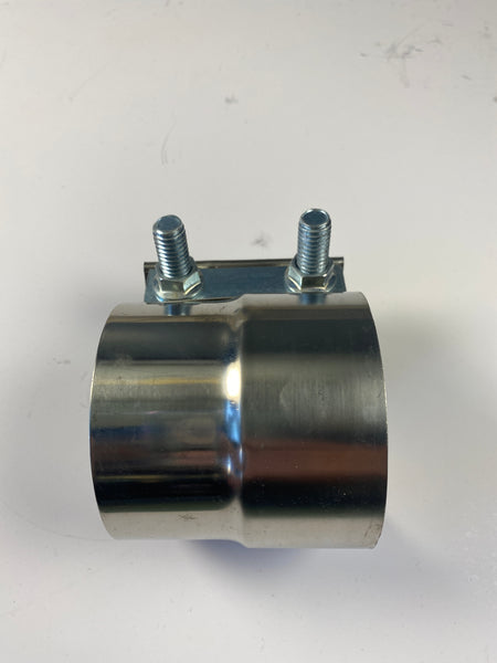 3"  Stainless Steel Lap Joint Band Exhaust Clamp Pipe Repair T304 Step Clamp