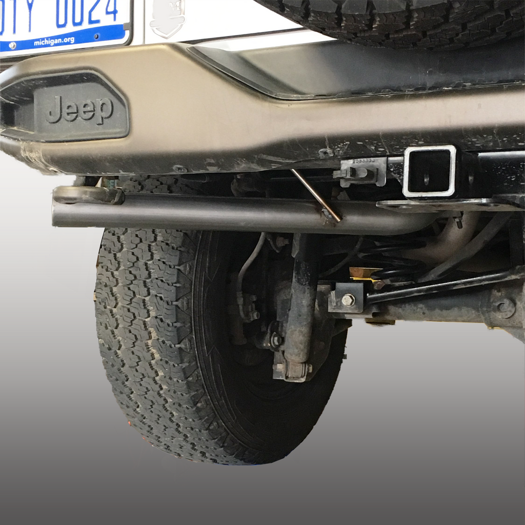 Jeep Wrangler JK JKU Axle Back / Rear Muffler Delete Rear Corner Exit