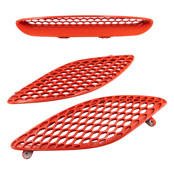 Dodge Charger Color Matched Hood Bezels (Hellcat Hood)