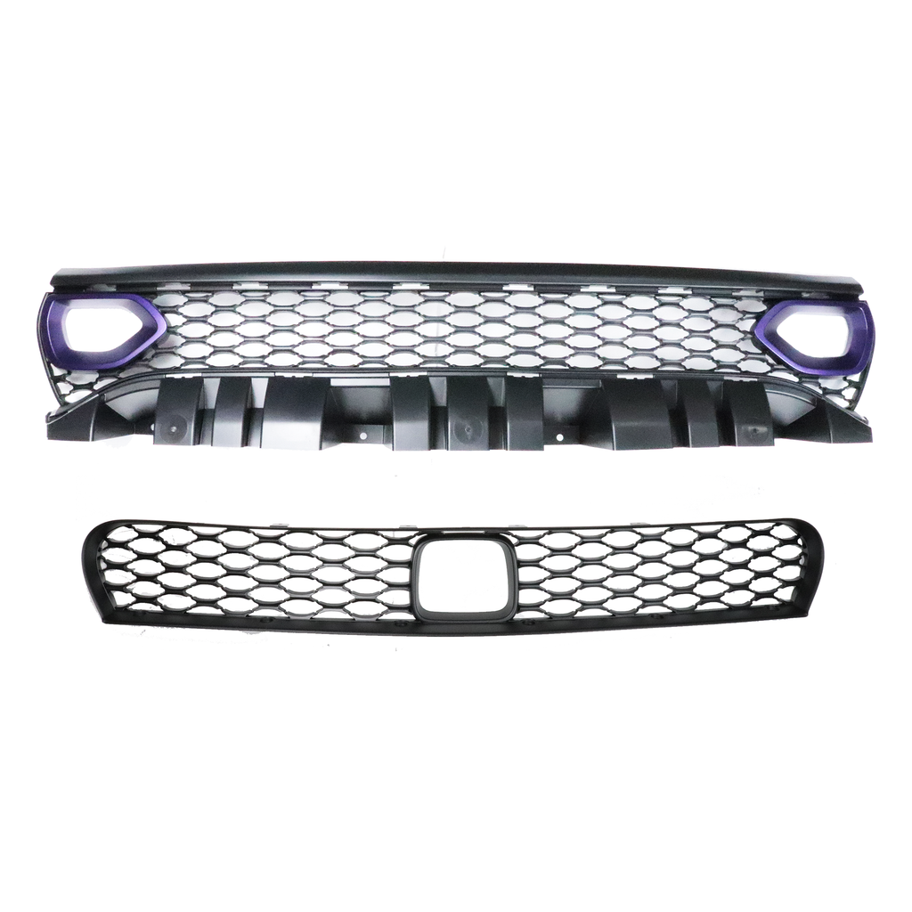 2015-2023 Dodge Charger SRT Upper And Lower Grille Set With Color