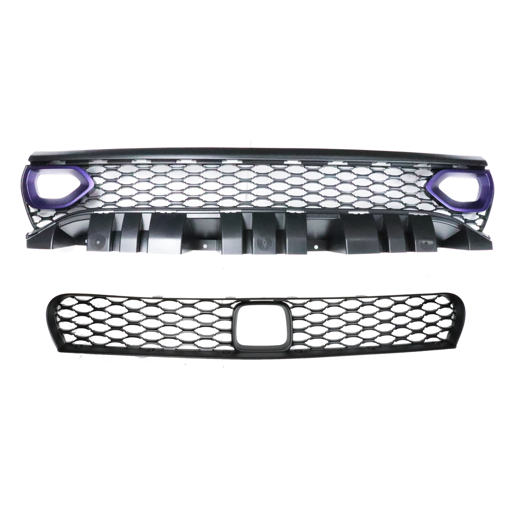 Fits 15-23 Dodge Charger 15 SRT Hellcat Front Bumper Conversion Kit W/ Foglights Fits 15-23 Dodge Charger 15 SRT Hellcat Front Bumper Conversion Kit W/ Foglights