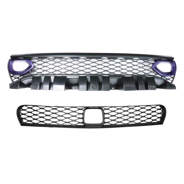 2015-2023 Dodge Charger SRT Upper And Lower Grille Set With Color Matched Intake Bezels