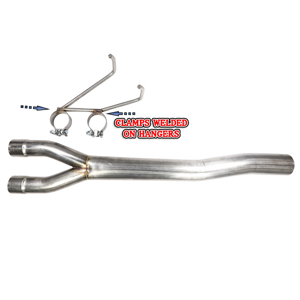 2009-2018 + 2019 Classic Ram 5.7L Muffler Delete 304 Stainless Steel