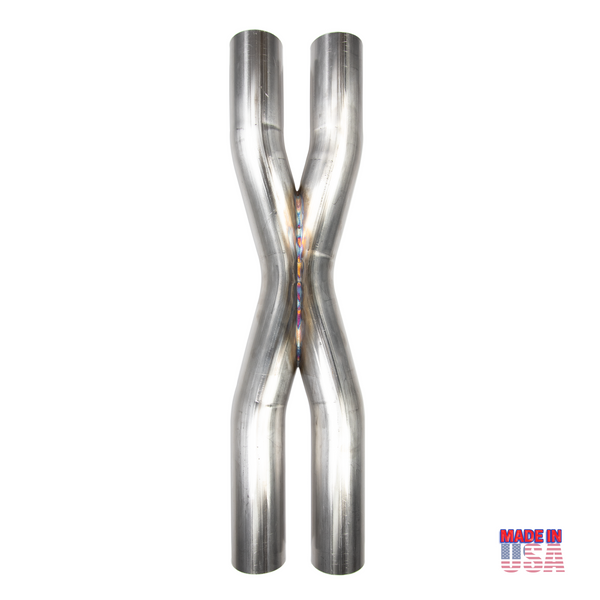 3" Crossover X-Pipe Tig Welded 304 Stainless Steel