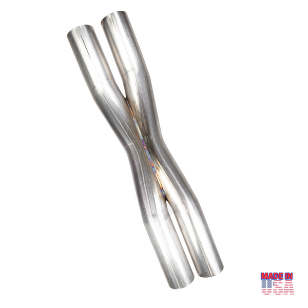 KHAOS MOTORSPORTS 2.5" 304 STAINLESS STEEL CROSSOVER/X-PIPE
