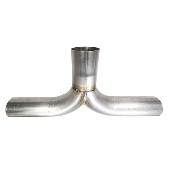 Stainless Steel Y-Pipe 2.5" O.D Inlet And Dual 2.5" O.D Outlet Tig Welded U.S.A
