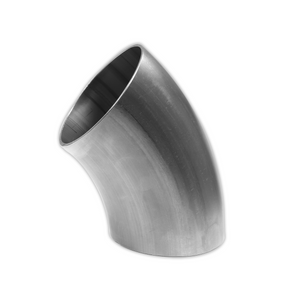 2.5" 2-1/2" 45 Degree Bend 304 Stainless Steel No Legs