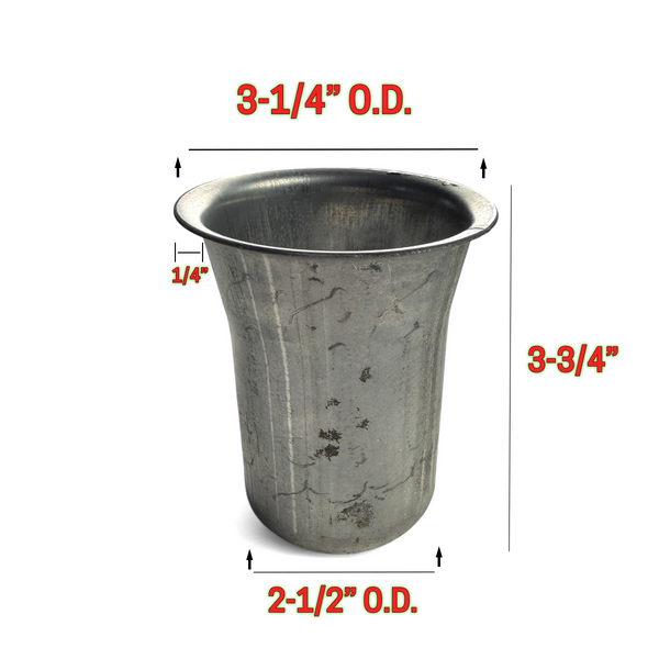 3" Collector Flange Coupler / Adaptor to 2-1/2" Aluminized