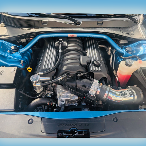 Khaos Motorsports Front Strut Bar Tower Brace (fits) Dodge Challenger Charger Magnum 300 (Non Shaker)