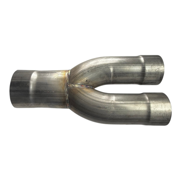 Y-PIPE 3.5" I.D INLET TO DUAL 3" I.D OUTLET TIG WELDED/U.S.A 304 Stainless