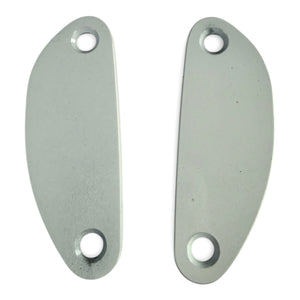 Light Block Off Pads Fit Charger Pursuit/Enforcer White Powder Coated