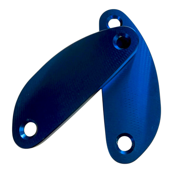 Light Block Off Pads Fit Charger Pursuit/Enforcer & Magnum Police Package Unity Spotlight 253R & 253L Blue Anodized