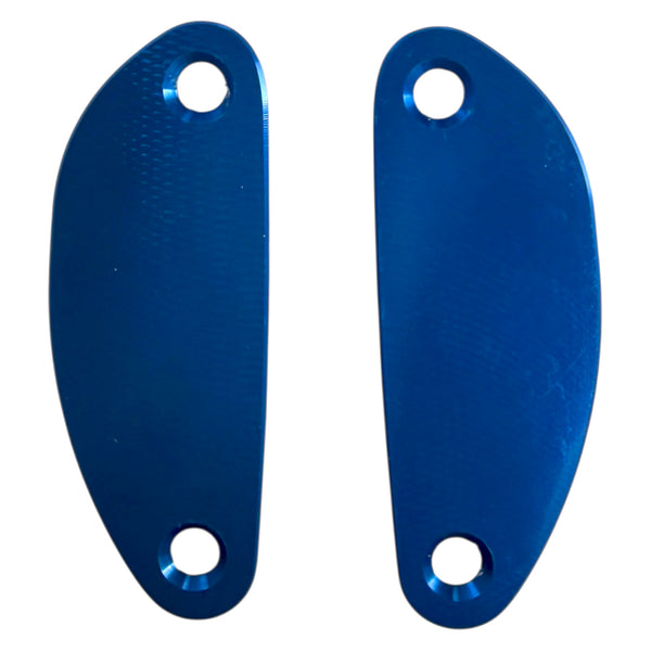Light Block Off Pads Fit Charger Pursuit/Enforcer & Magnum Police Package Unity Spotlight 253R & 253L Blue Anodized