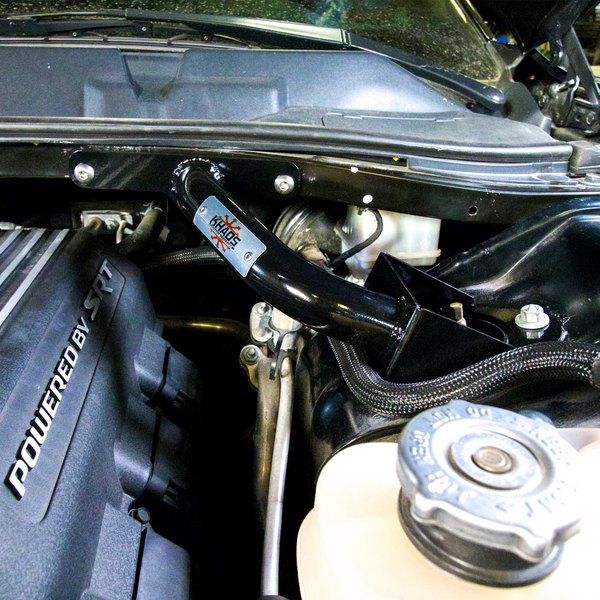 Shaker Front Strut Tower Brace (fits) 2008+ Dodge Challenger Charger Magnum 300 Powder Coated BLACK