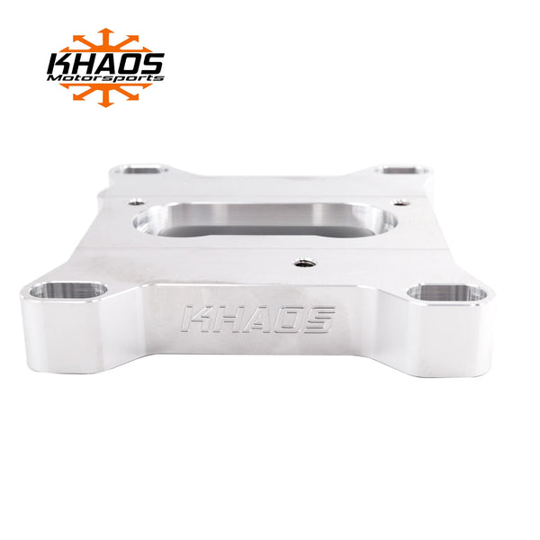 Chevy TBI Onto Holley Edelbrock 4 Barrel Intake Manifold Adapter 2" Open