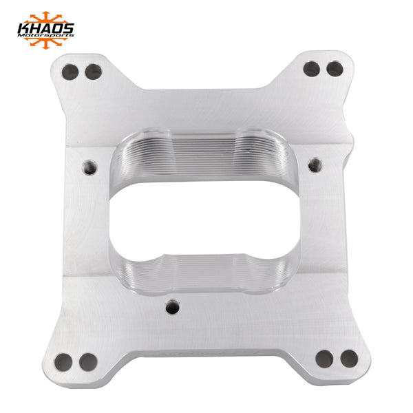 Chevy TBI Onto Holley Edelbrock 4 Barrel Intake Manifold Adapter 2" Open