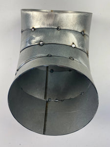 5" OD Aluminized Pie Cuts Mild Steel Exhaust Diesel DIY Makes 90 degree angle