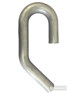 2.25" 2 1/4" 180 and 45 Degree U J Combo Aluminized Mandrel Bend Exhaust Tubing