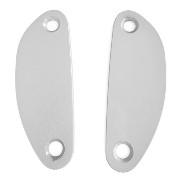 Light Block Off Pads Fit Charger Pursuit/Enforcer Unity Spotlight 253R & 253L White Powder Coated