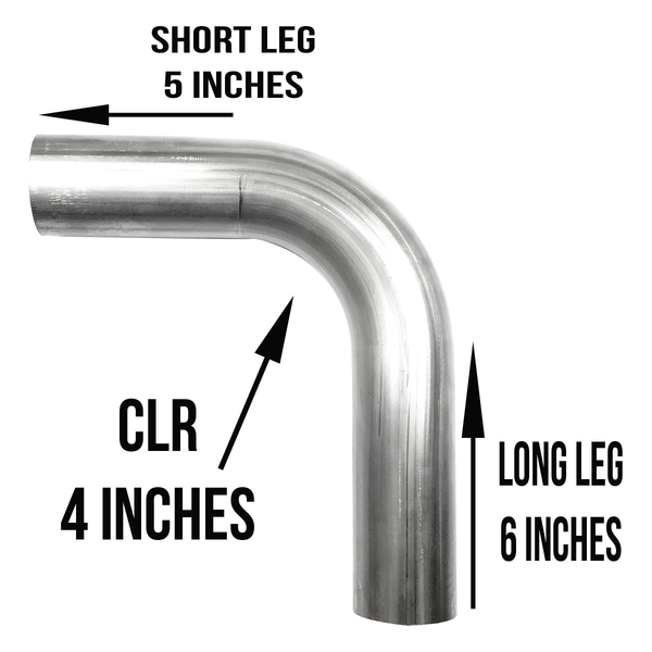 2.5" 90 Degree Bend 304 Stainless Steel