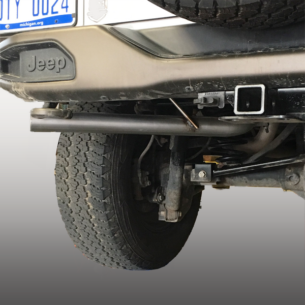 Jeep Wrangler JK JKU Axle Back / Rear Muffler Replacement Side Exit 2007-2017 304 Stainless Steel