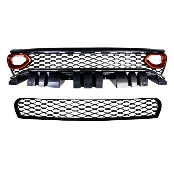 Dodge Charger Upper Grille Intake Bezel 2019+ Color Matched Upper and Lower Grille, Non-Adaptive