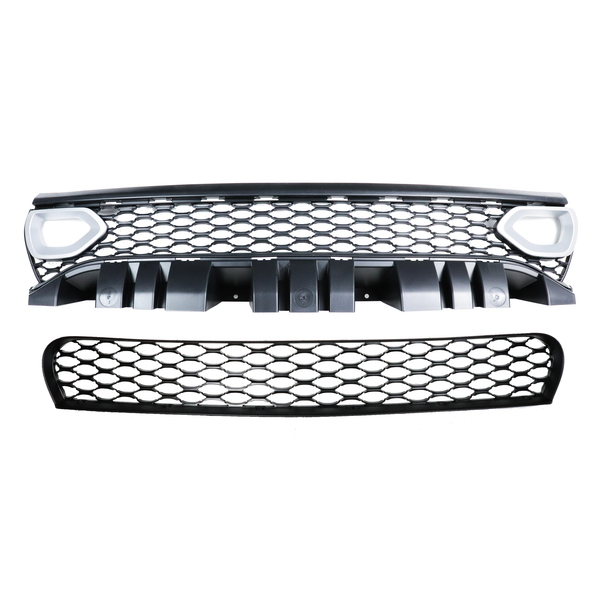 Dodge Charger Upper Grille Intake Bezel 2019+ Color Matched Upper and Lower Grille, Non-Adaptive