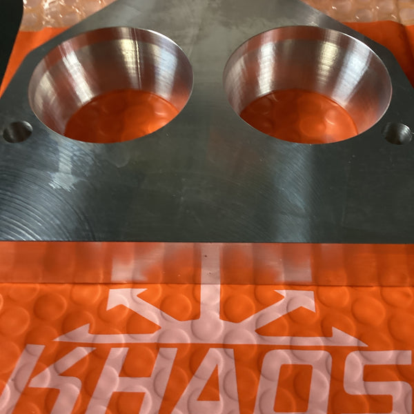 Throttle Body Spacer Adapter 7.4L to 5.7L Chevy GMC 8795 SD1 Khaos Motorsports